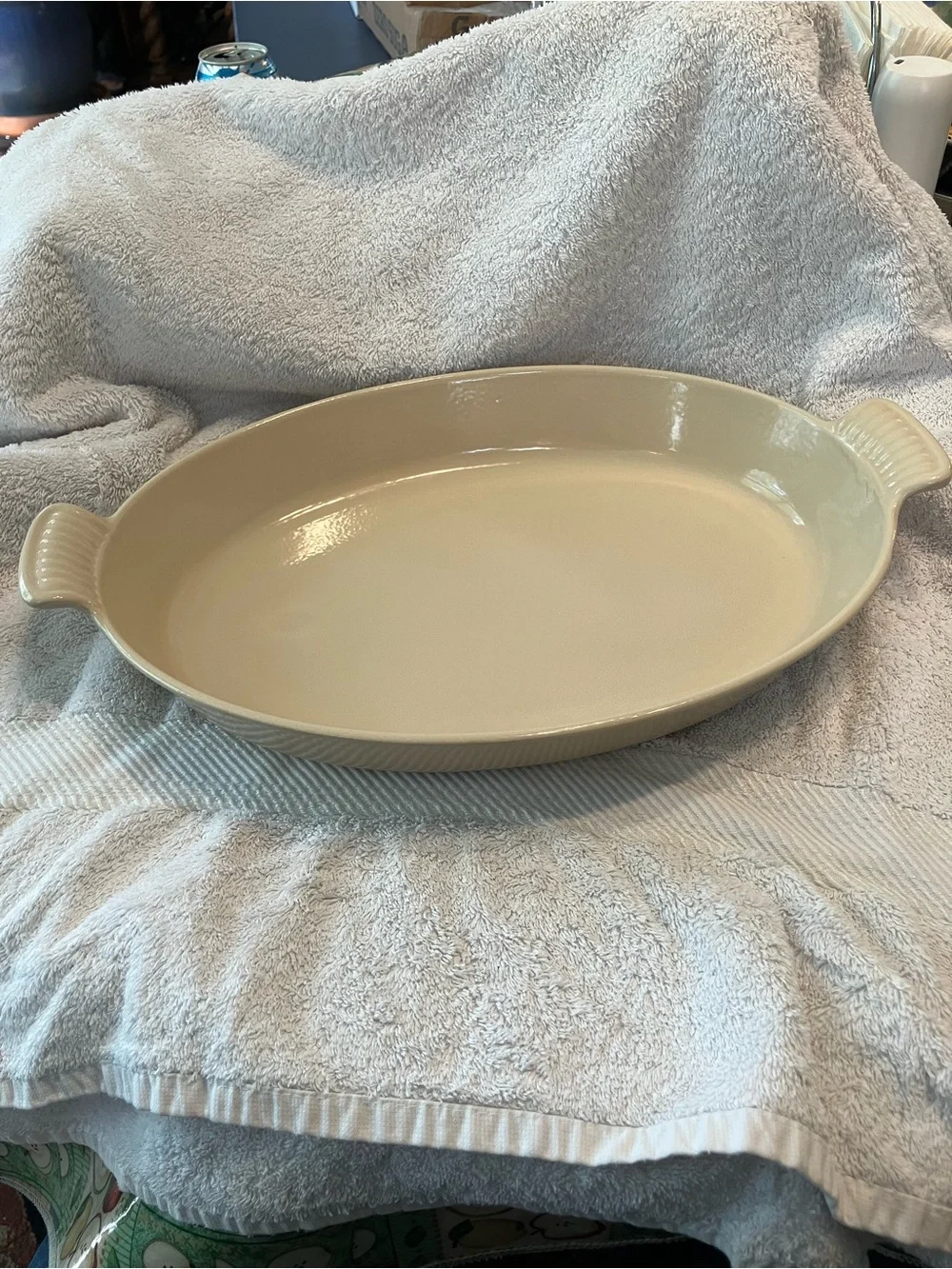 vintage Le Creuset #36 Enameled Cast Iron Oval Au Gratin Dish casserole baking